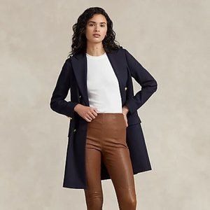 Polo Ralph Lauren Skinny Side-Zip Leather Pant- 4- LIKE NEW